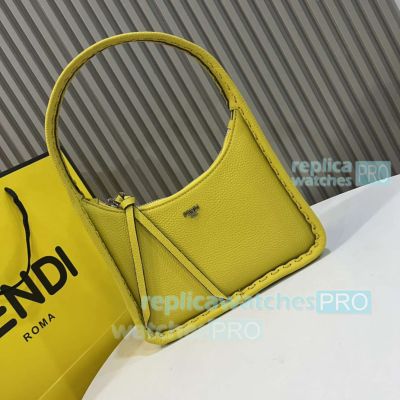 Replica Fend-i Fendessence Selleria Yellow Hobo Bag Large Size